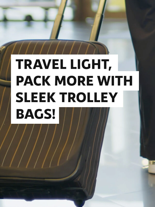 Travel Light, Pack More! These sleek travel trolle