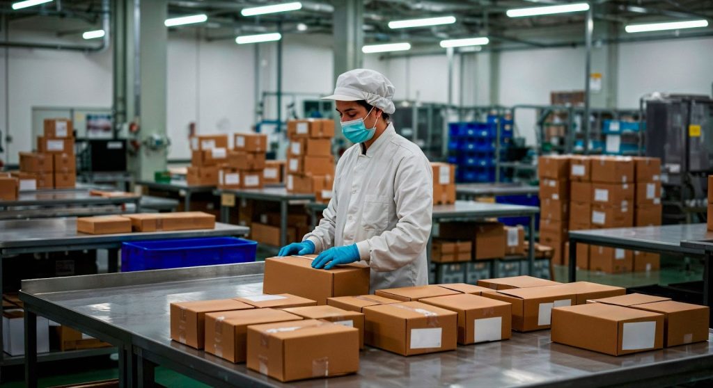 warehouse processing in global logistics process
