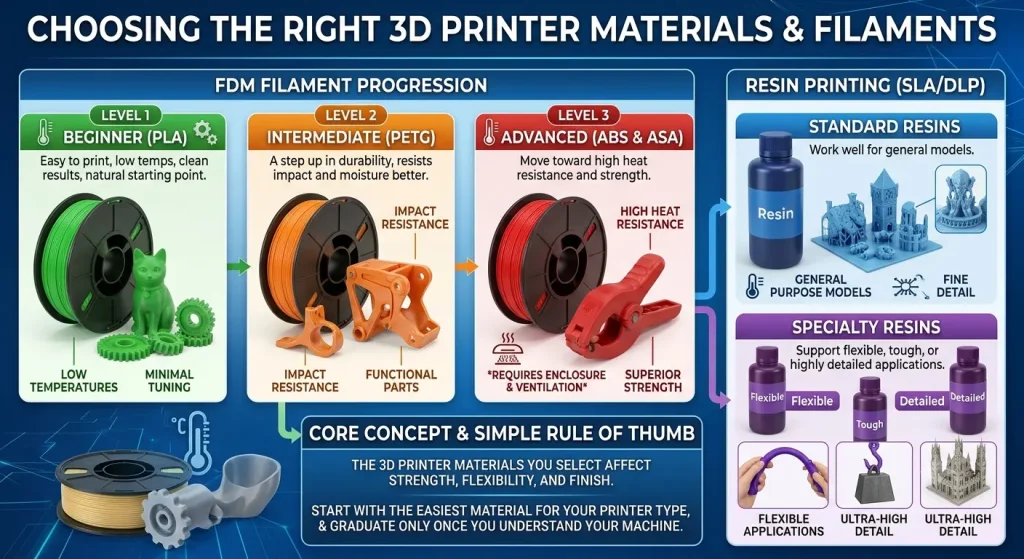 Choosing the Right Materials and Filaments