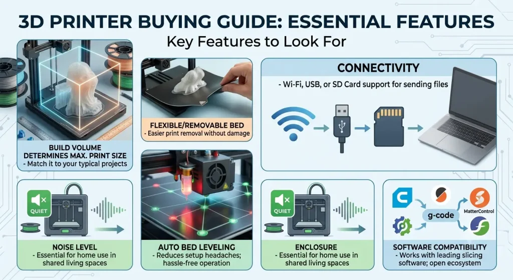 features to look for 3d printer